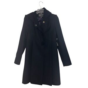 Rothschild Girls Navy Wool Coat Size 14 NWT 34” Long